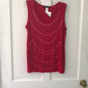 New sleeveless blouse with silver studs